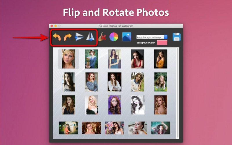 How to cancel & delete no crop photo for social media 1