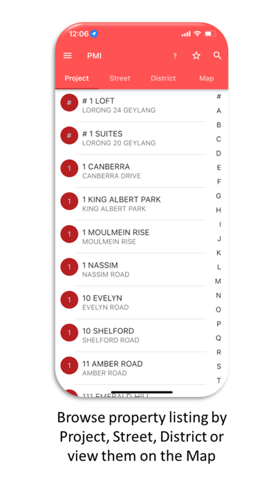 Property Market Information Screenshot