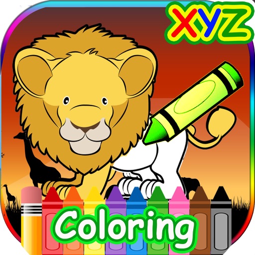 XYZ Animal Coloring Game Icon