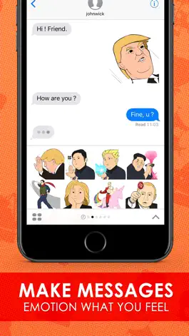 Game screenshot Funny Leader Stickers for iMessage Free apk