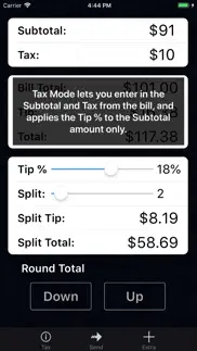 tip calculator % pro iphone screenshot 3