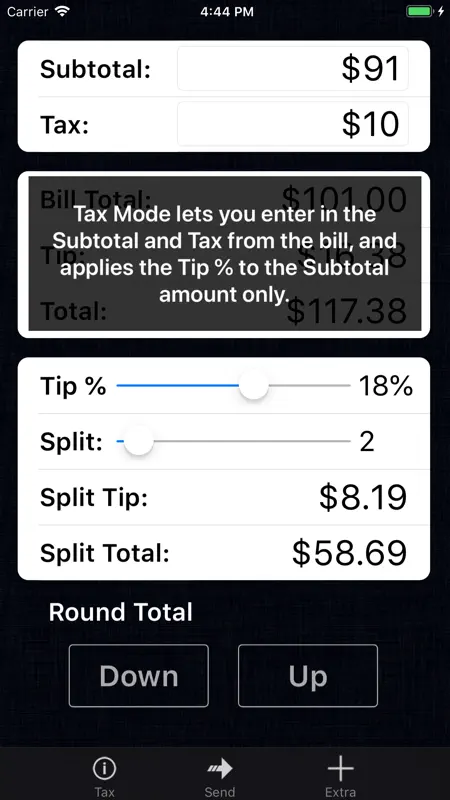 Tip Calculator % Pro screenshot 3 of 4