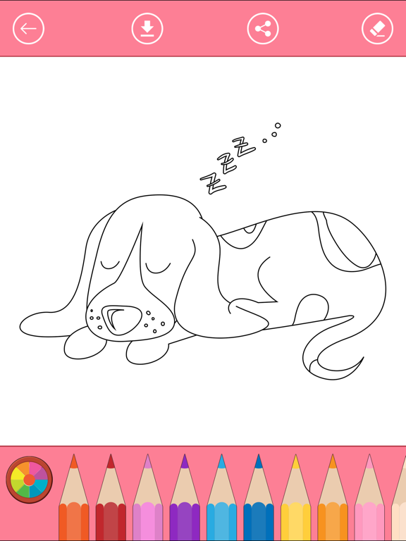 Screenshot #5 pour Livre à colorier des chiens pour les petits enfant
