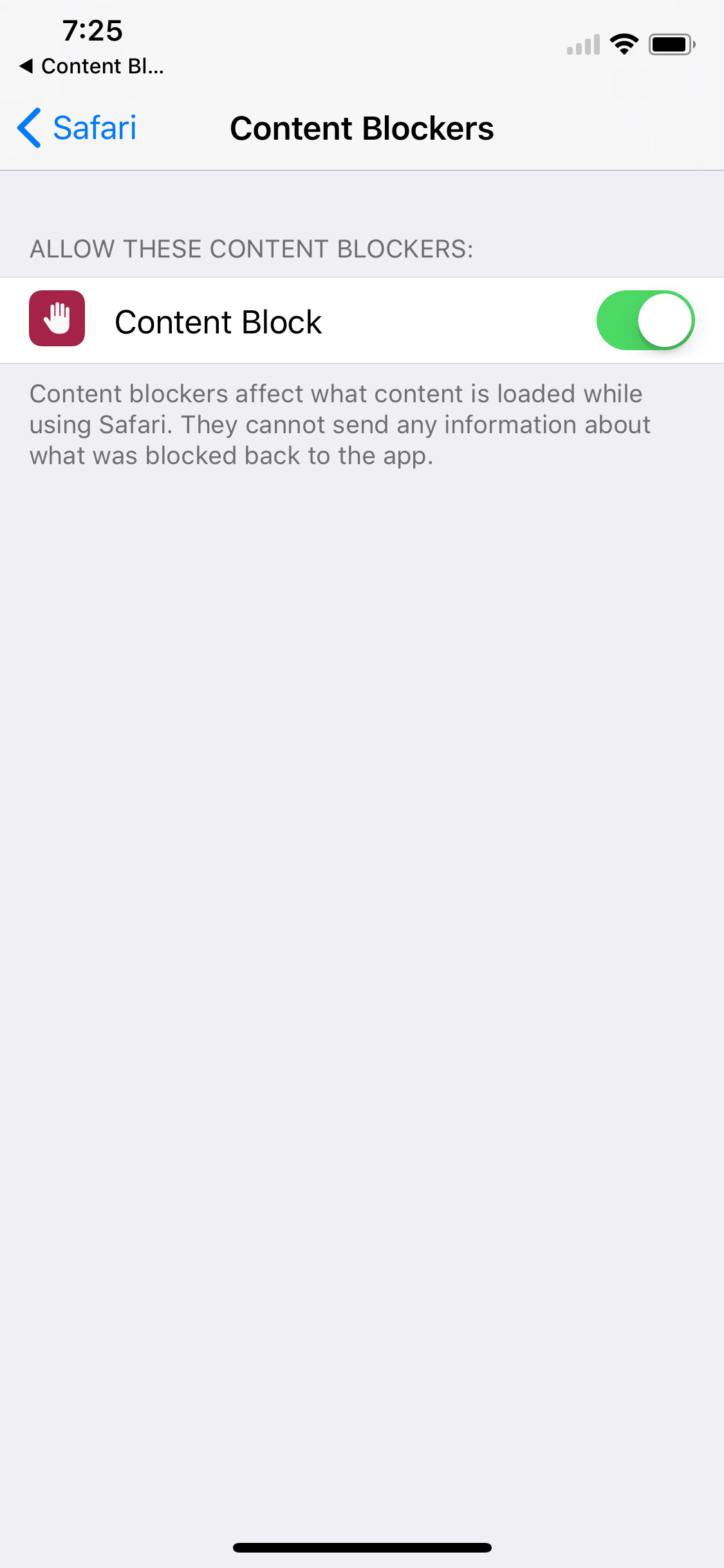 Browser Content Blocking screenshot 4
