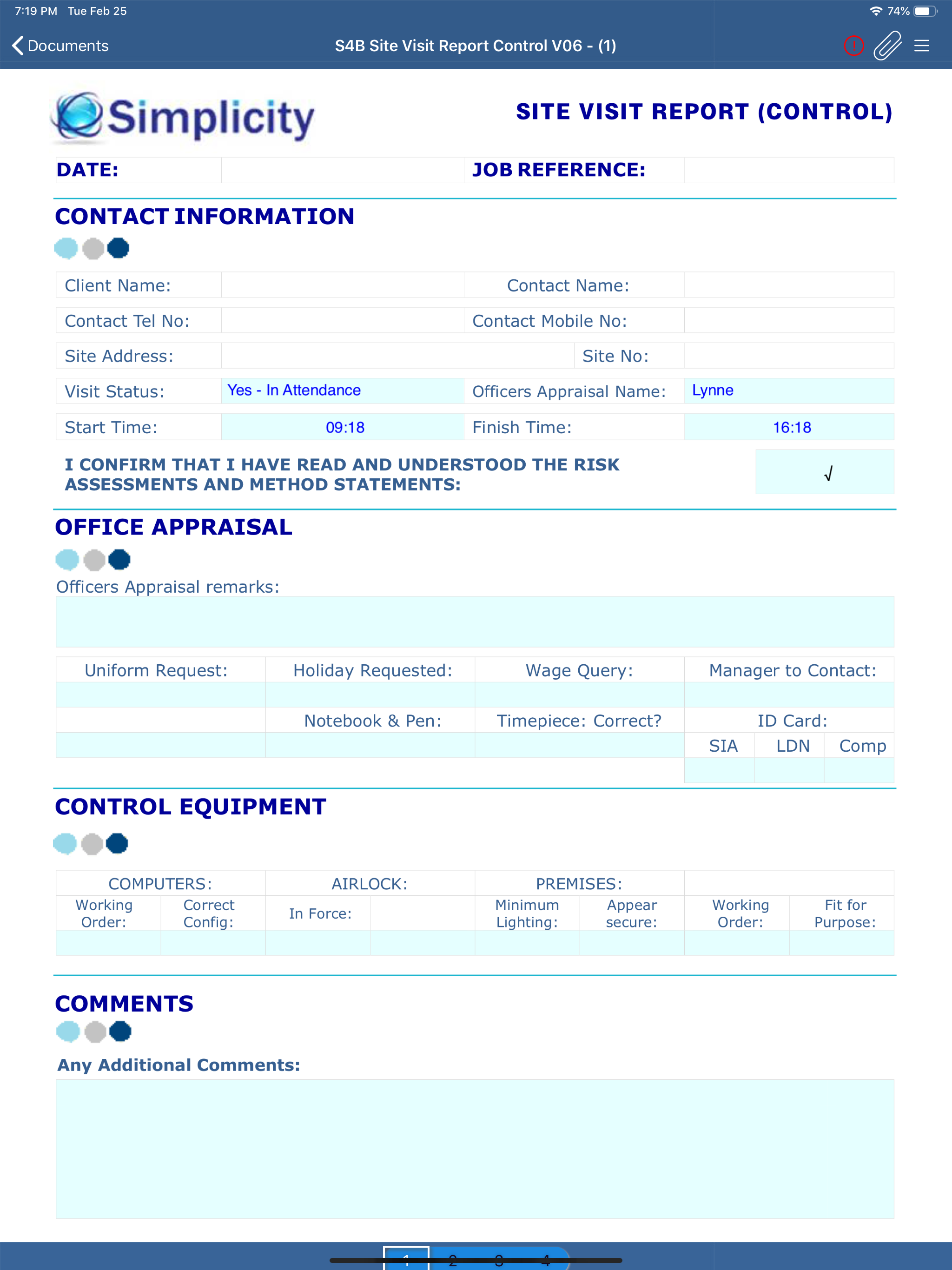 S4B eForms screenshot 6