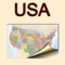 Here we present an electronic version of the printed map of the United States of America from the renowned publishing house The XYZ Digital Map Company