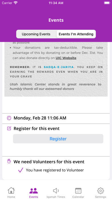 UIC - Utah Islamic Center Screenshot