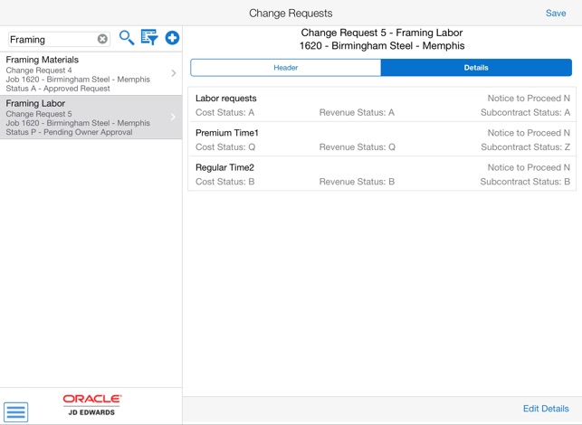 Change Request Entry Tablet for JDE E1(圖2)-速報App