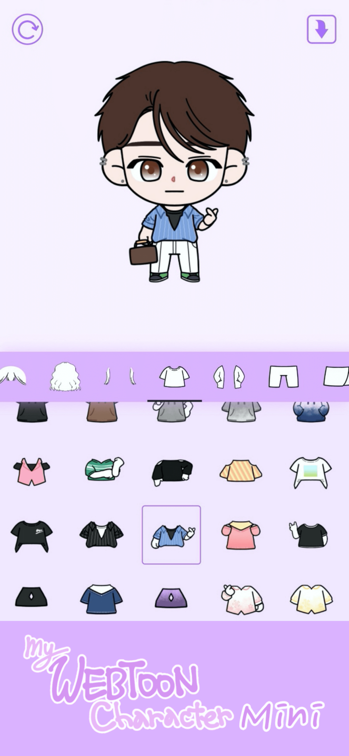 K-pop Webtoon Character Mini