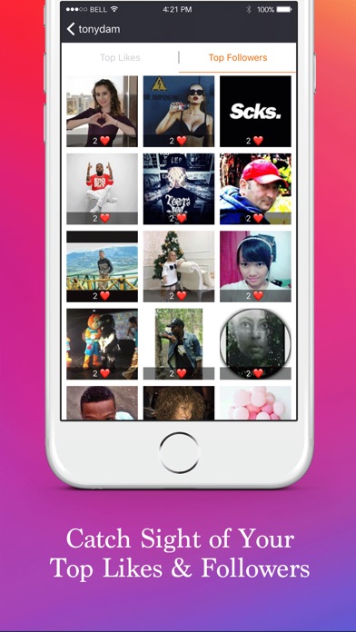 Track for Instagram Likes - Get Followers Report screenshot 2