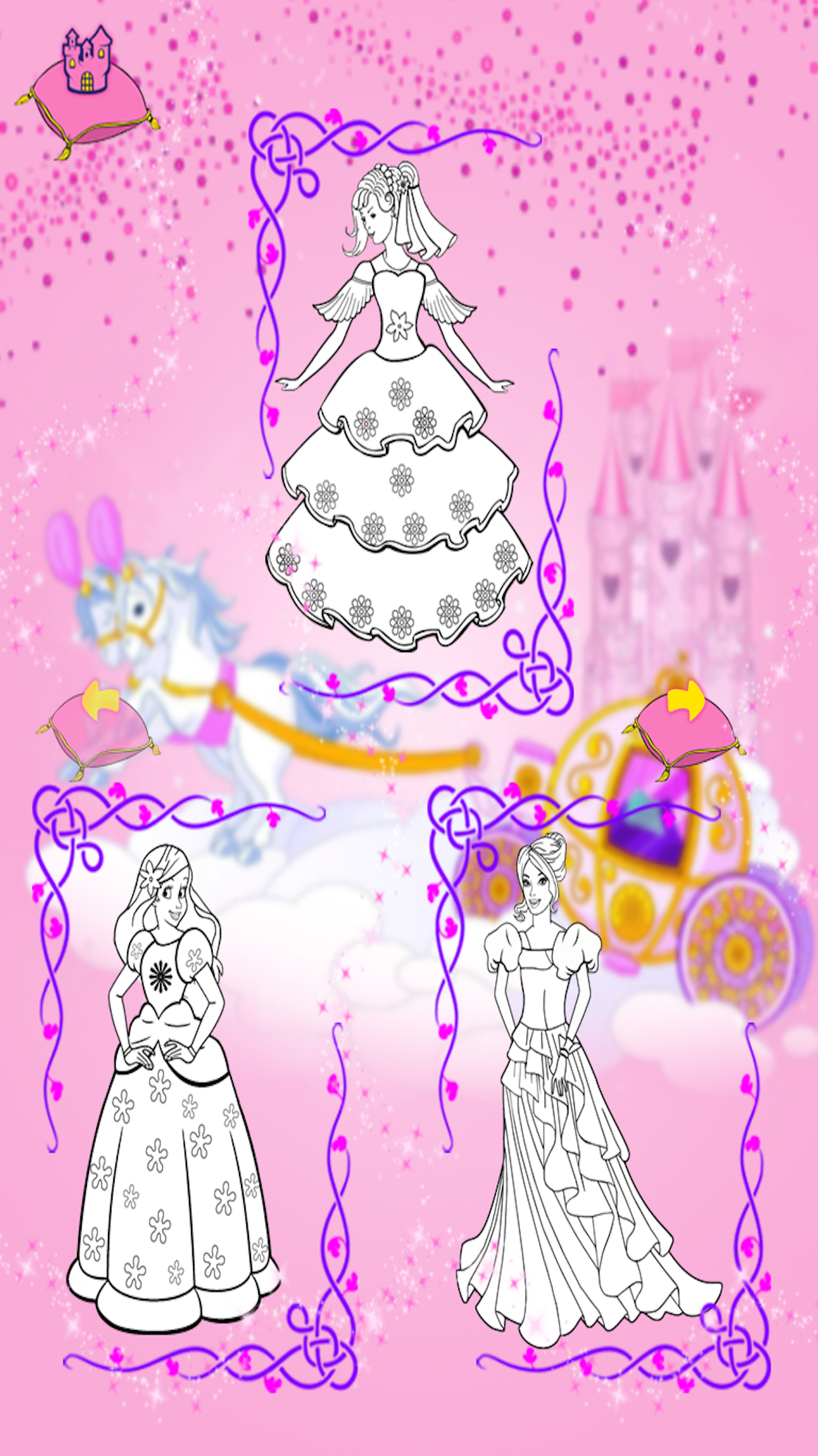 Princess Coloring Book Games For Girls screenshot 4