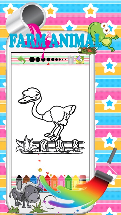 Farm animal pait : coloring pages for girls & boys screenshot-4