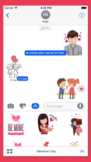 Love Stickers for iMessage - Valentine's Day(圖4)-速報App