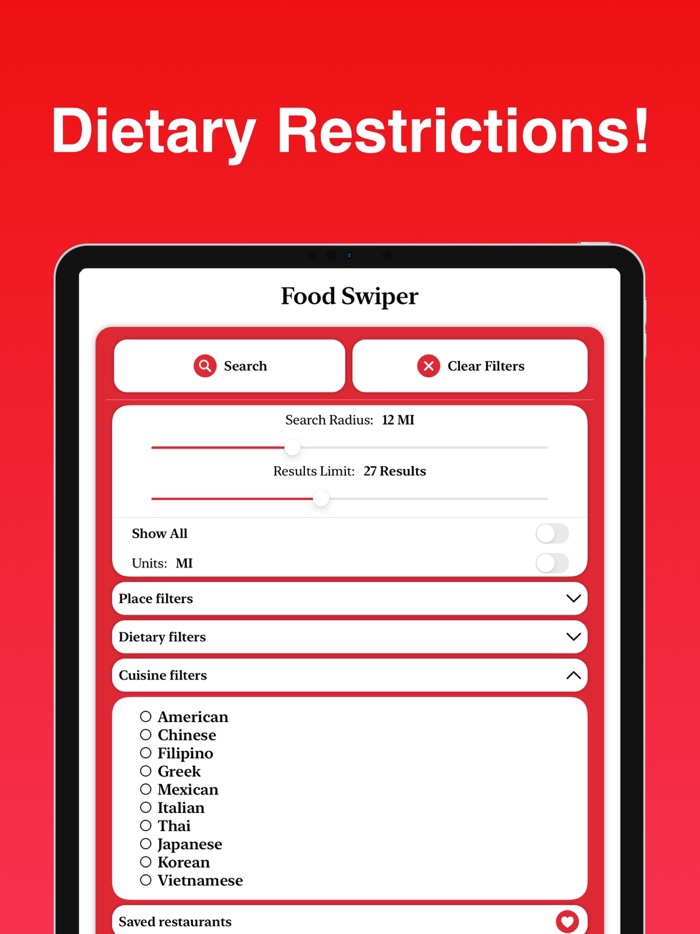 Food Swiper - Find food