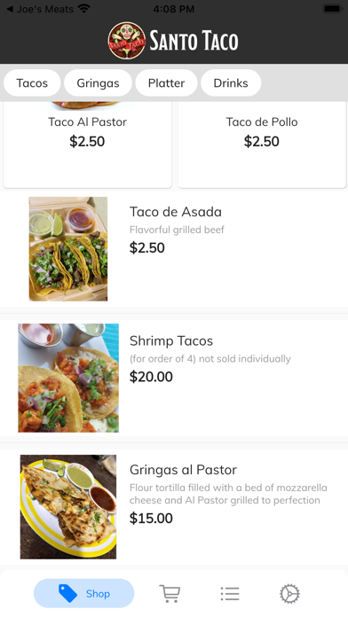Santo Taco BZ Screenshot