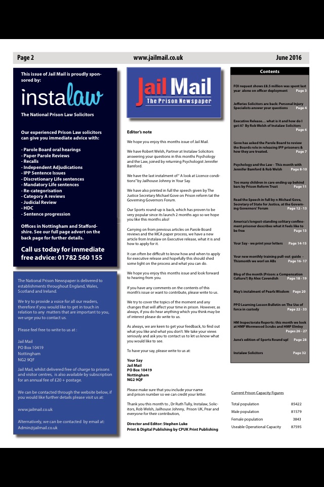 Jail Mail UK –Prison Newspaper screenshot 2