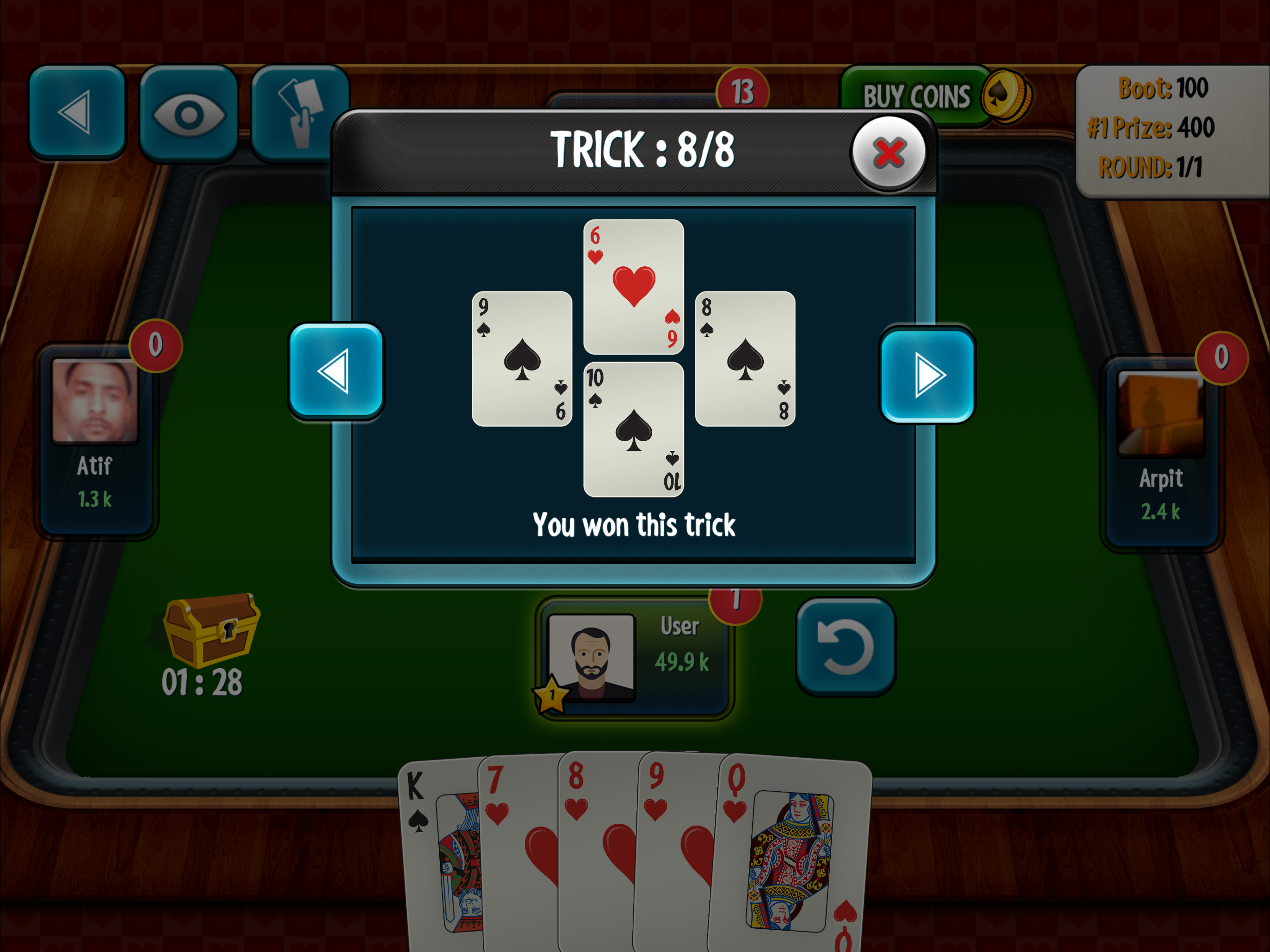 Hearts - Offline screenshot 7