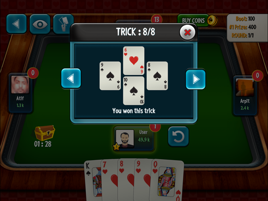 Screenshot #5 pour Hearts - Offline