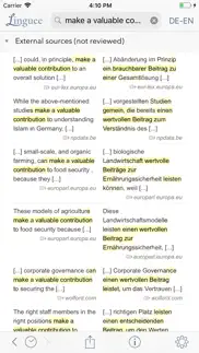 dictionary linguee iphone screenshot 4