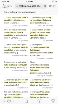 Dictionary Linguee iPhone image 4