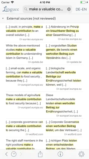 Dictionary Linguee screenshot 4