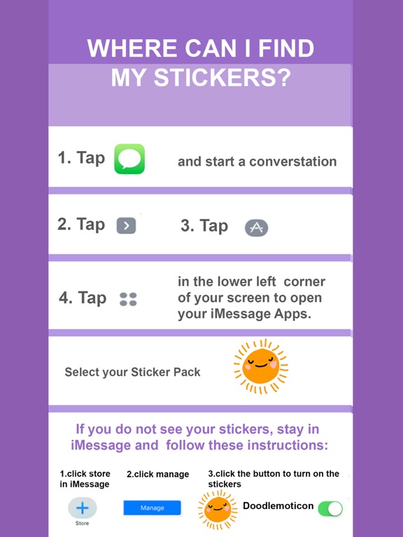 Doodlemoticons iPad screenshot 4 - Stickers app