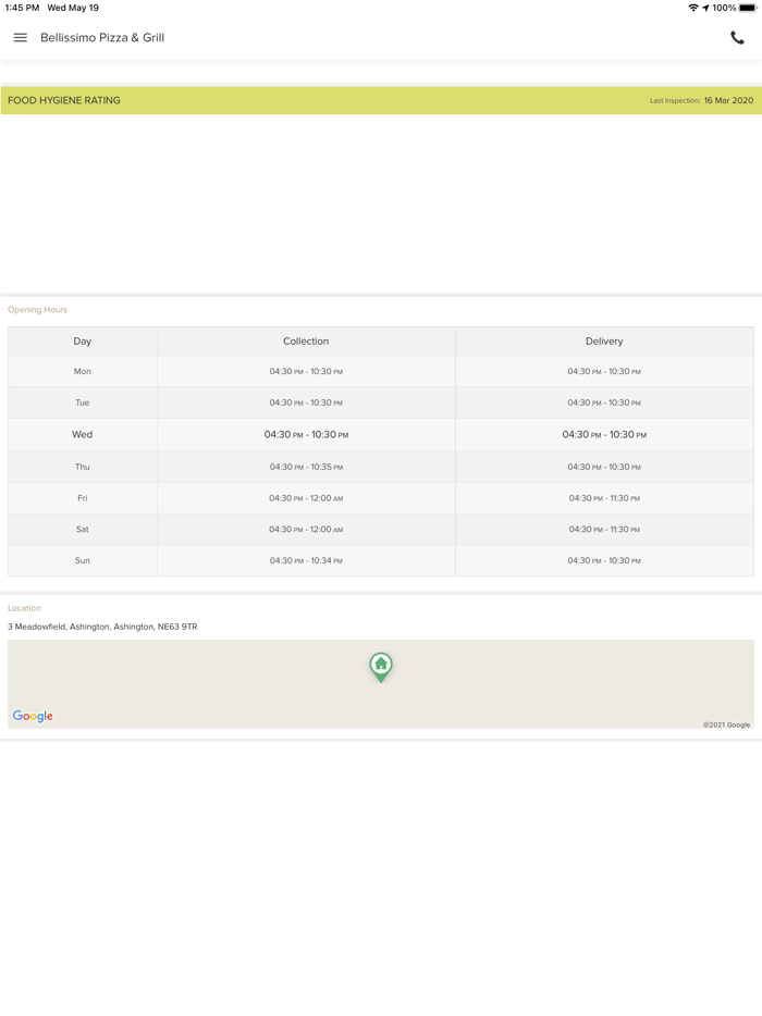 Bellissimo Pizza and Grill