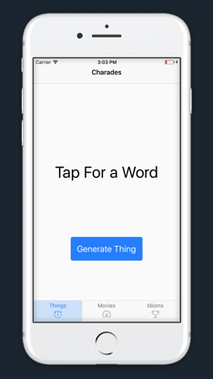 Charades Word Generator screenshot 1