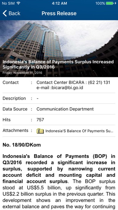 BI Mobile Screenshot