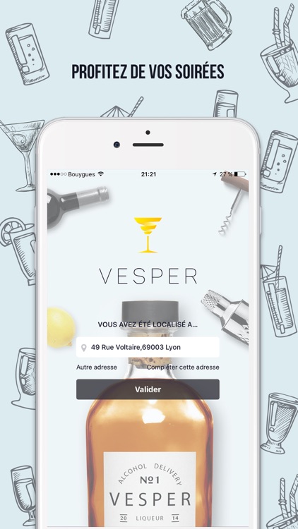 Vesper - Livraison d'alcool