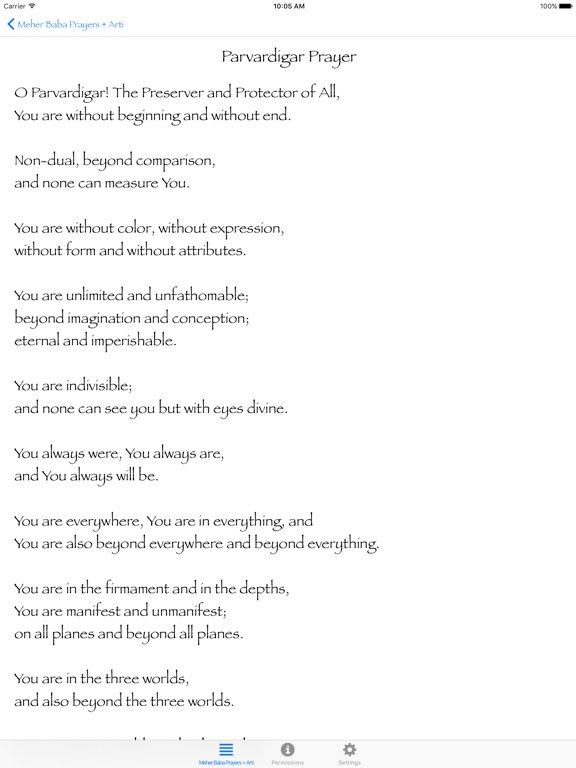 Screenshot #6 pour Meher Baba Prayers