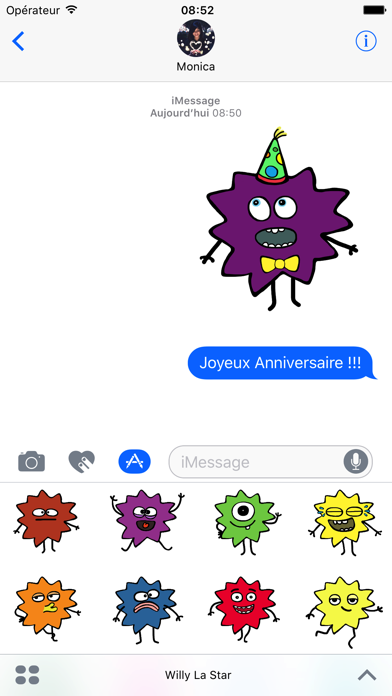 Screenshot #1 pour Willy La Star Autocollants