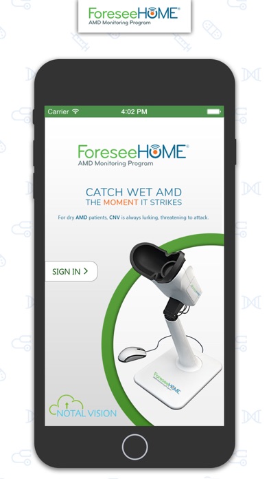 ForeseeHome Patient Screenshot