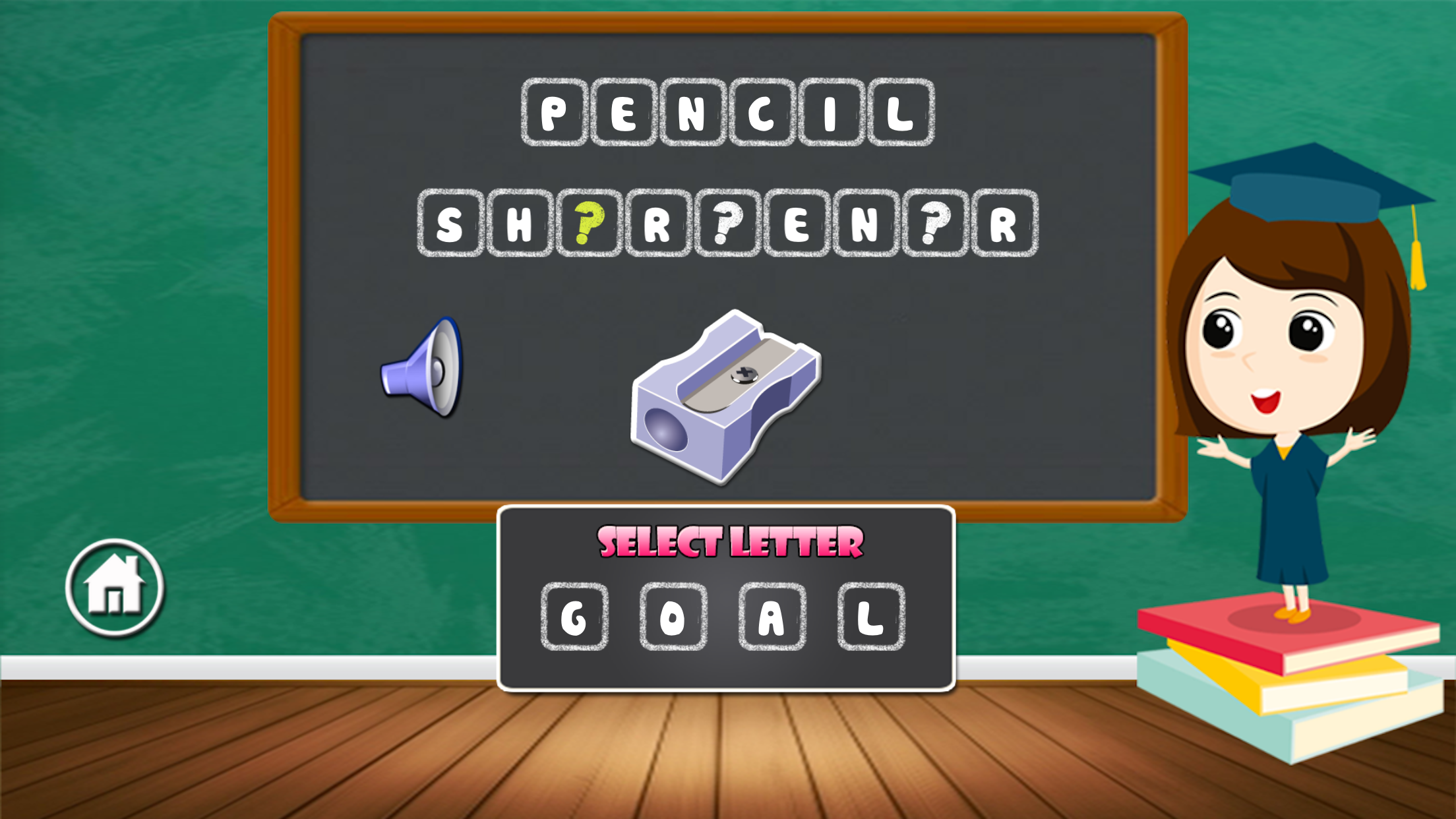 Missing Letter, Find The Word And Spelling