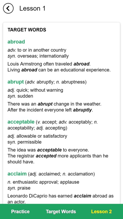 Essential Words for the TOEFL