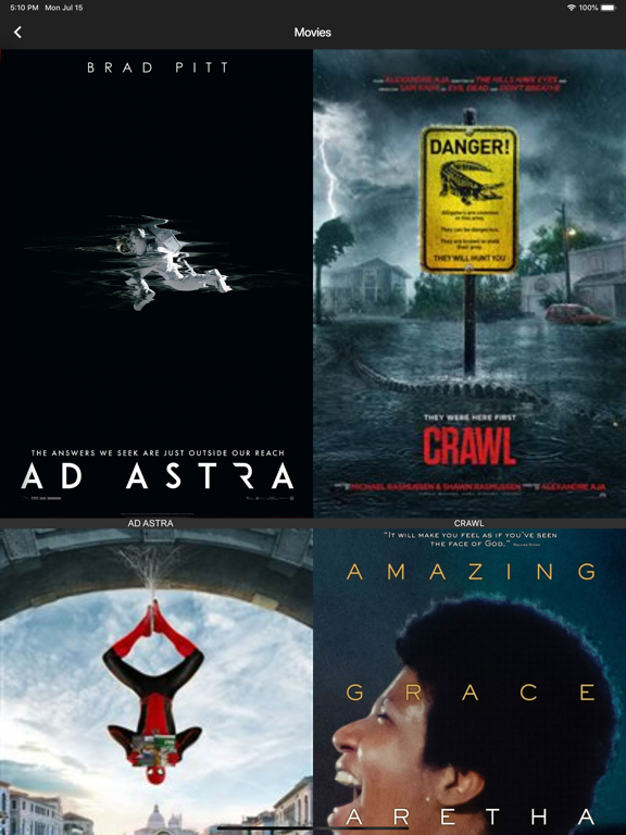 Hometown Cinemas iPad screenshot 1 - Entertainment app