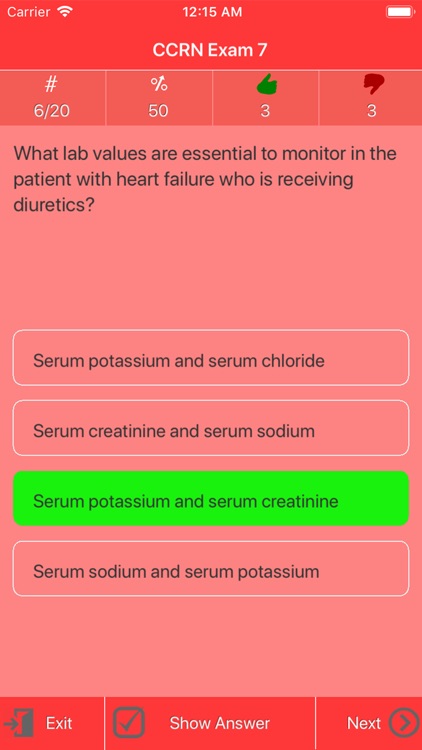 CCRN Nursing Quiz