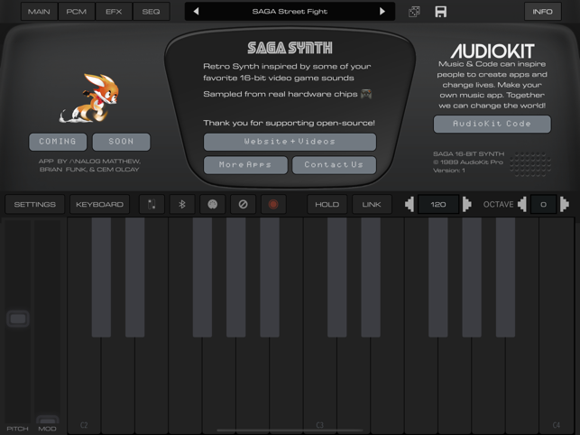 ‎SAGA Synth | 16-Bit Sonic Fun! Screenshot