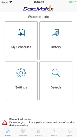 Datamatrix screenshot 2