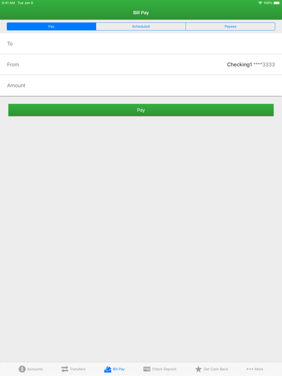 Clinton Savings Bank Mobile iPad screenshot 5 - Finance app