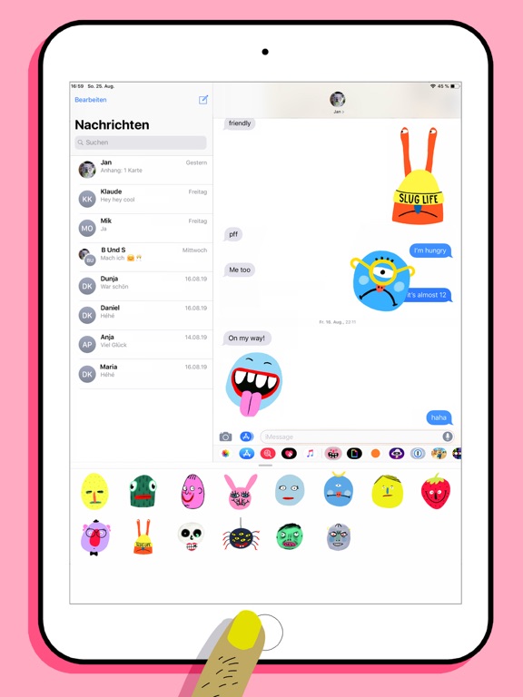 uglygifs iPad screenshot 1 - Stickers app