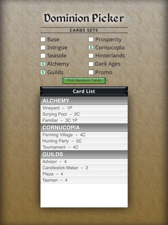 Screenshot #5 pour Dominion Picker