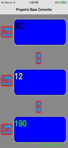 Progwhiz Base Calculator screenshot #1 for iPhone