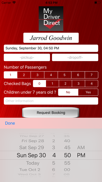 My Driver Direct Pre Book Screenshot