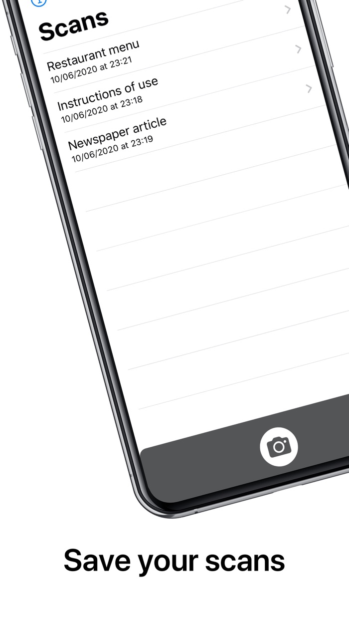 Camera reader  dyslexia OCR
