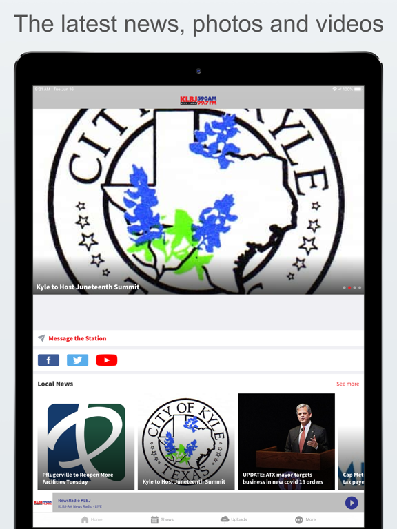 Screenshot #4 pour NewsRadio KLBJ