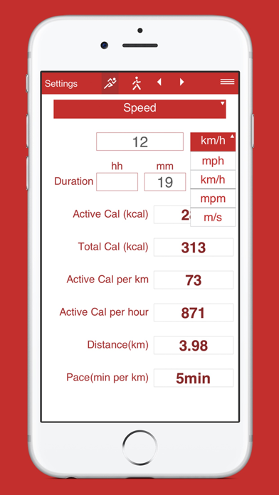 Running and Walking Calories Screenshot