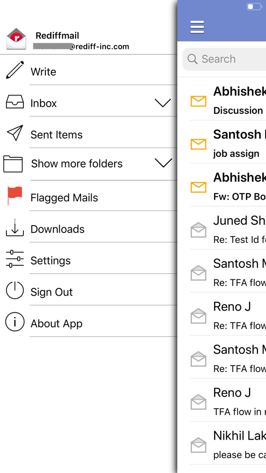#5. Rediffmail Professional (iOS) 由: Rediff.com