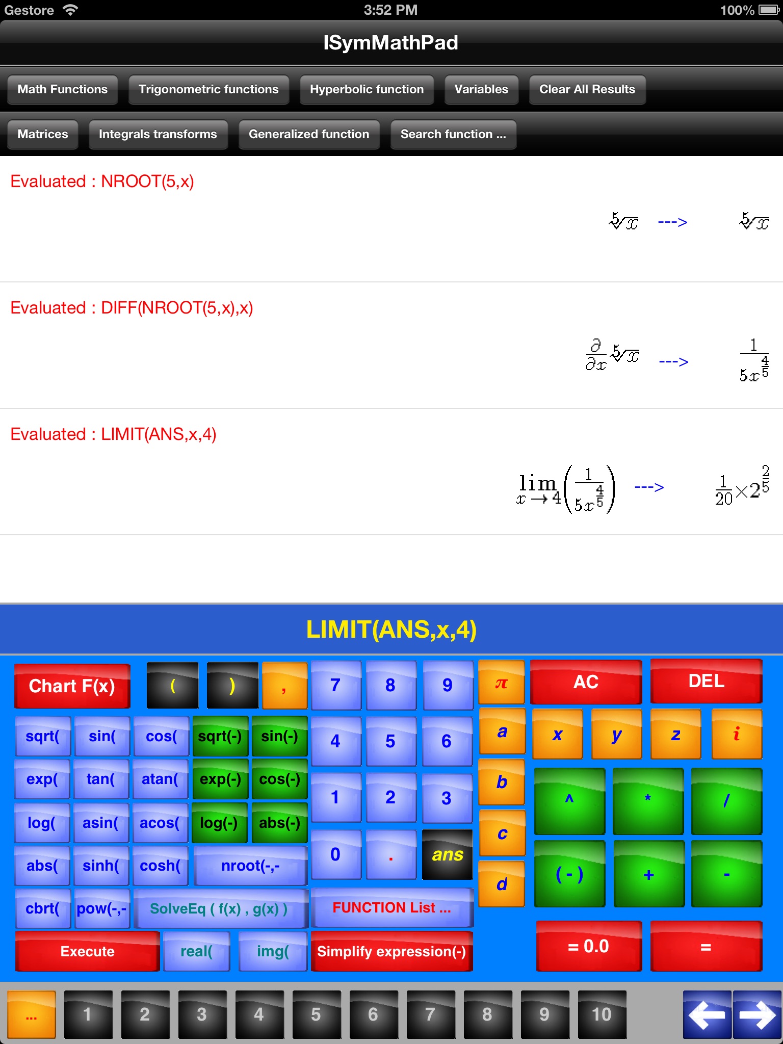 ISymMathPad screenshot 4
