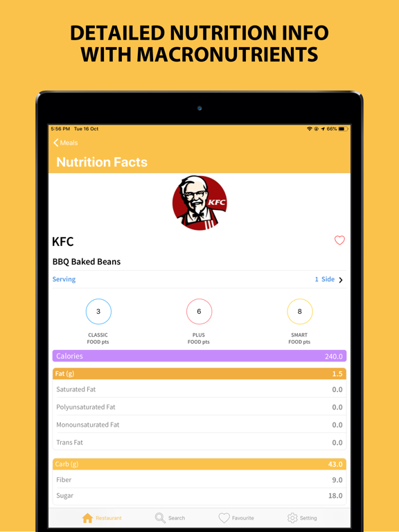Screenshot #5 pour NutriSmart - Fast Food Tracker